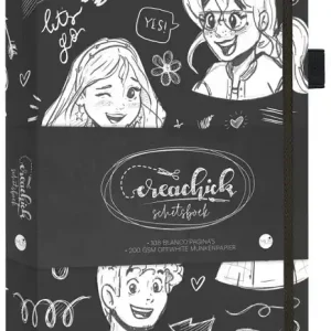 Aanbieding Creachick schetsboek black